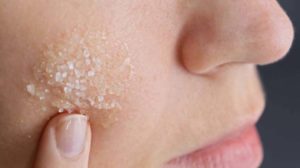 Esfoliação da pele facial