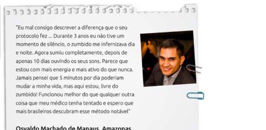 Acabar com o Zumbido depoimentos